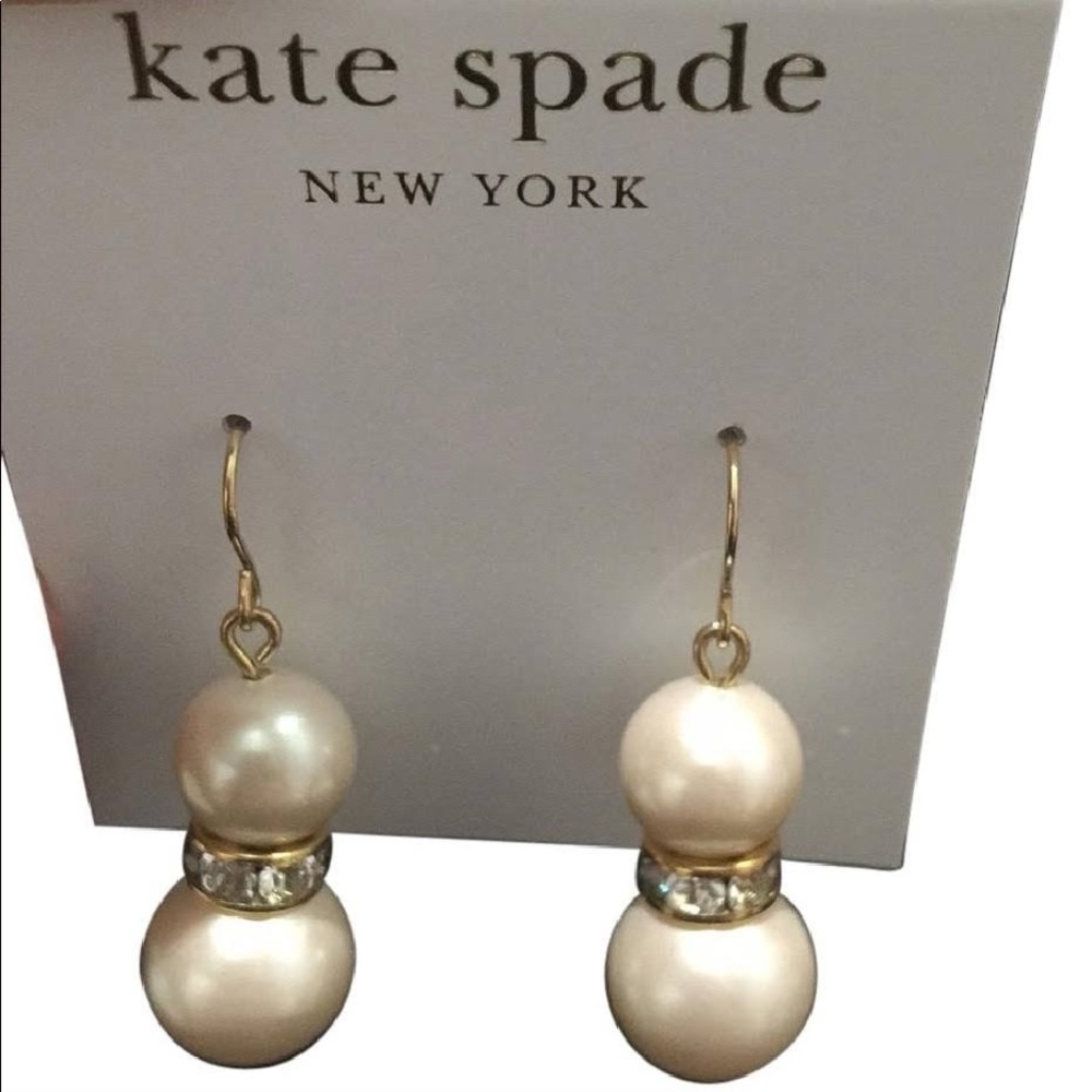 Kate Spade Faux Pearl Drop Earrings